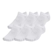 Under Armour Essential Unisex 6-Pack No-Show Socks White - White / 4 - 7.5 Uk image