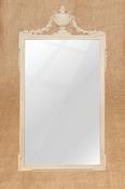Large French Carved Overmantle Mirror