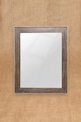 Rectangular Reeded Wall Mirror with Distressed Patina