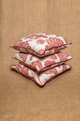Colefax and Fowler printed  silk Cushions (Set of 3)