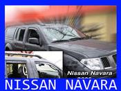 Nissan Navara Crew Cab Yrs 05-09 4 Piece Wind deflectors Heko 24243 image