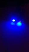 2 x 501 T10 BLUE Wedge White SMD Parking Light &amp; No. Plate Bulbs LED image