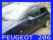 Peugeot 206 Yrs 98-05 5drs Brand New Heko 4 Piece Wind Deflectors 26113 image