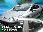 Peugeot 407 Yrs 04-10 4/5drs Brand New Heko 4 Piece Wind Deflectors 26138 image