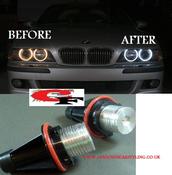 BMW E39 5 5eries Yrs 00-03 LED Xenon White Angeleyes Halo Module Marker LED