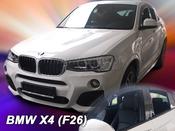 BMW X4 Yrs 13- Brand New 4 Piece Heko Tinted Wind Deflectors