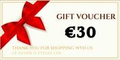 €30 Gift Voucher Valid Online In Store or PH Order image