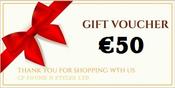 €50 Gift Voucher Valid Online In Store or PH Order image