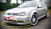 VW Golf MK 4 Yrs 98-04 Gloss Black Anniversary Bumper Splitter Lip image