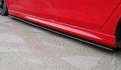 VW Golf MK6 VI 09-12 Sideskirt gloss black Diffusers Pair PLASTIC for R20 image