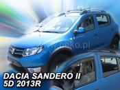 Dacia Sandero II Yrs 2013 - on Brand New 4 Piece Heko Wind Deflectors Visors 13113
