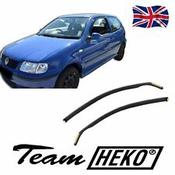 VW Polo 6N &amp; 6N2 Yrs 95-01 3DR Brand New Heko 2 Piece Wind Deflectors 31117