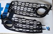 Audi A4 B8 S Line Yrs 08-12 ,Honeycomb Black Fog light Grills