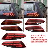 Full LED Taillights VW Golf 7 &amp; 7.5 VII (2012-2019) Facelift Retrofit G7.5 Look Dynamic Indicator image
