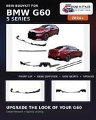 BMW 5 Series G60 M-Tech M Sport 2024-  Gloss Black Aero Bodykit