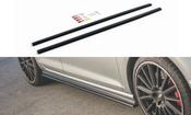 VW GOLF MK7 GTI GTD VII Gloss Black SIDE SKIRTS DIFFUSERS Maxton image
