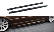 BMW E46 3 Series Coupe M Sport Sideskirt Extensions Splitters Diffuser Lip Plastic