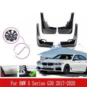 BMW G30 5 Series Yrs 18 - on 4pc Set Fitted Moulded Mudflaps image
