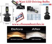 L9 55 Watt Led Driving Headlight Bulbs Error Free H1 H3 H4 H7 H11 HB4 HB3 H8