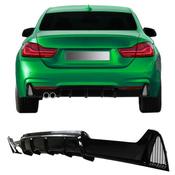 BMW 4 Series F32 F36 Yrs 13- on Rear Diffuser Lip Gloss Black