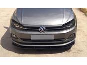 VW Polo MK6 2017 on Front Bumper Lip Spoiler Splitter image
