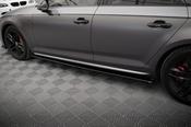 Audi A4 B9 Yrs 16-19 Maxton Design Gloss Black Side skirt Diffusers