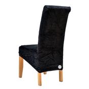 Black Velvet Chair Cover (L) image