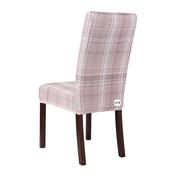 Taupe / Beige / Cream Tartan Chair Cover (M) image