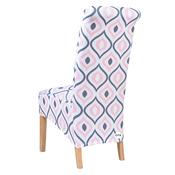 Pink Grey and White Chair Cover (L-XL) image