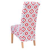Red Grey and White Pattern Chair Cover (L-XL) image