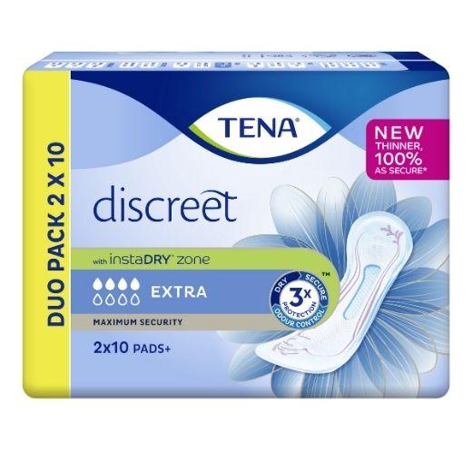 Tena Discreet Extra Incontinence Pads Duo Pack - Maximum Security