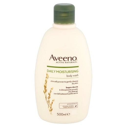 Aveeno Daily Moisturising Body Wash 500ml - Nourishes Normal to Dry Skin, Clinically proven to gently cleanse without drying, Soap Free