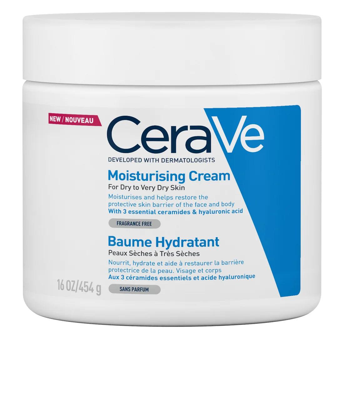 CeraVe Moisturising Cream 340g for Dry Skin with Ceramides & Hyaluronic Acid - Hydrating & Barrier Repair - Fragrance-free