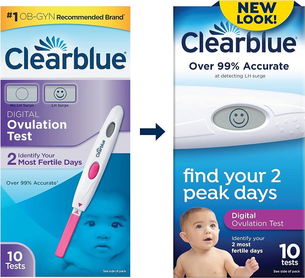 Clearblue Digital Ovulation Test - Over 99% Accurate - Identify 2 Most Fertile Days - 10 Tests