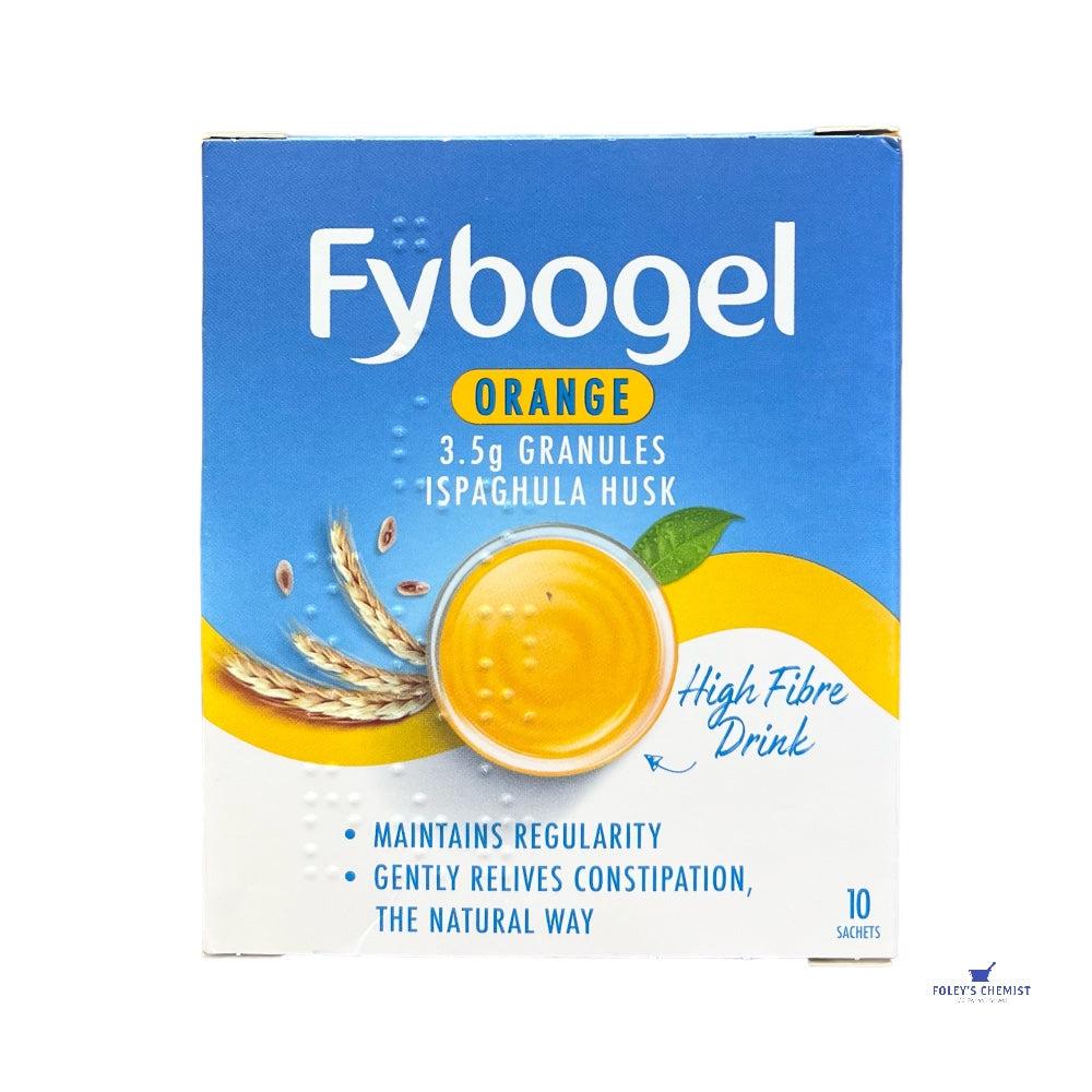 Fybogel Orange Fibre Drink 10 Sachets - Relieves Constipation & Maintains Regularity