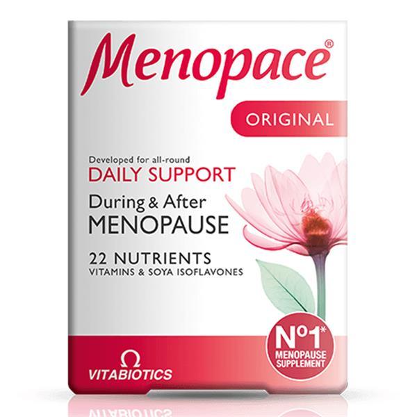 Vitabiotics Menopace Original Capsules - Menopause Support with 22 Nutrients, Vitamins & Soya Isoflavones