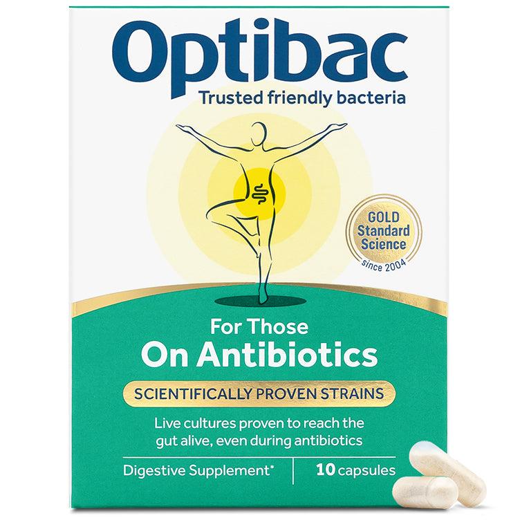 Optibac Probiotics For Those On Antibiotics - 10 Capsules, Digestive Supplement