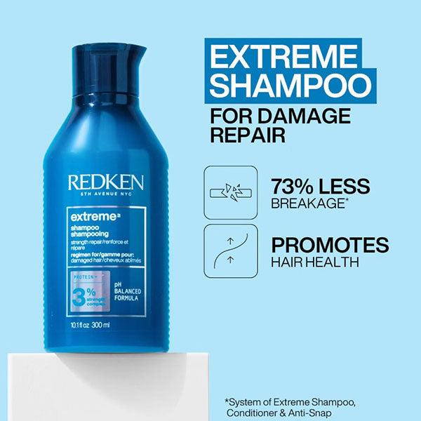 Redken Extreme Shampoo 300ml for Damaged Hair - Strength Repair