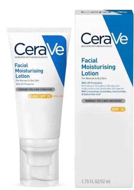 CeraVe AM Facial Moisturising Lotion SPF30 for Normal to Dry Skin 52ml