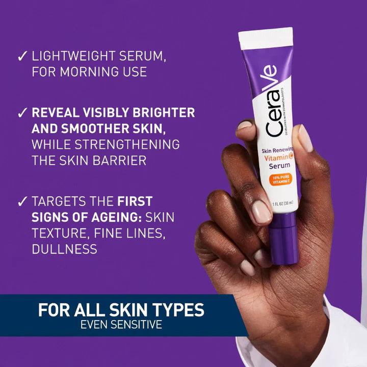 CeraVe Skin Renewing Vitamin C Serum 30ml - Brightens Skin