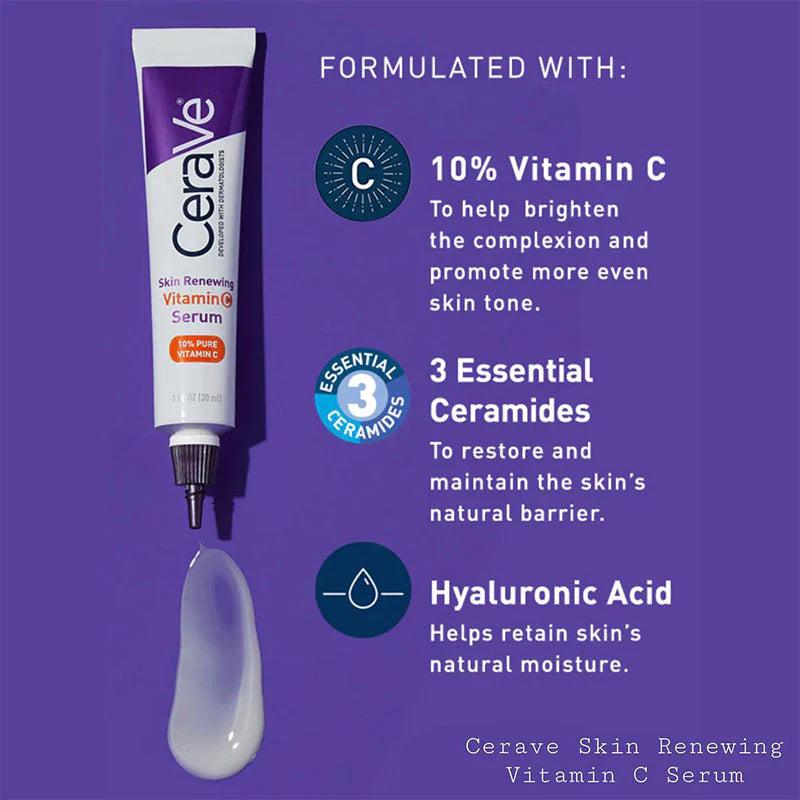 CeraVe Skin Renewing Vitamin C Serum 30ml - Brightens Skin