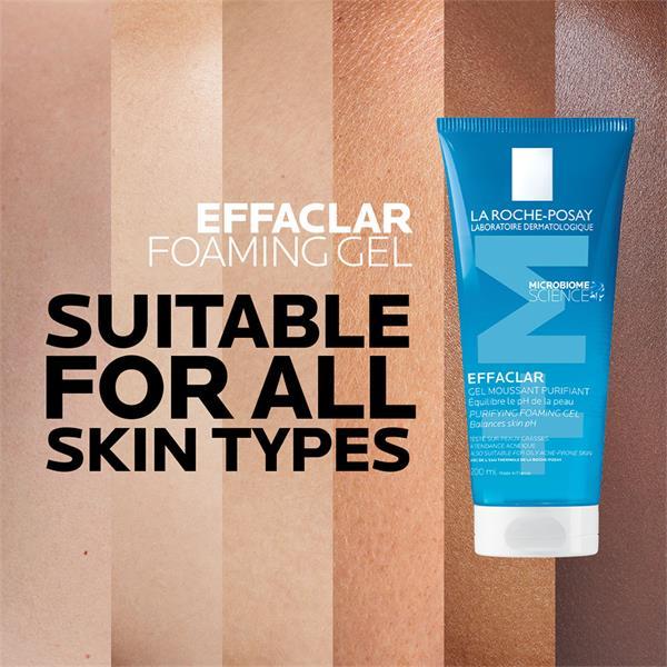 La Roche-Posay Effaclar Foaming Gel Cleanser for Oily, Acne-Prone Skin 200ml