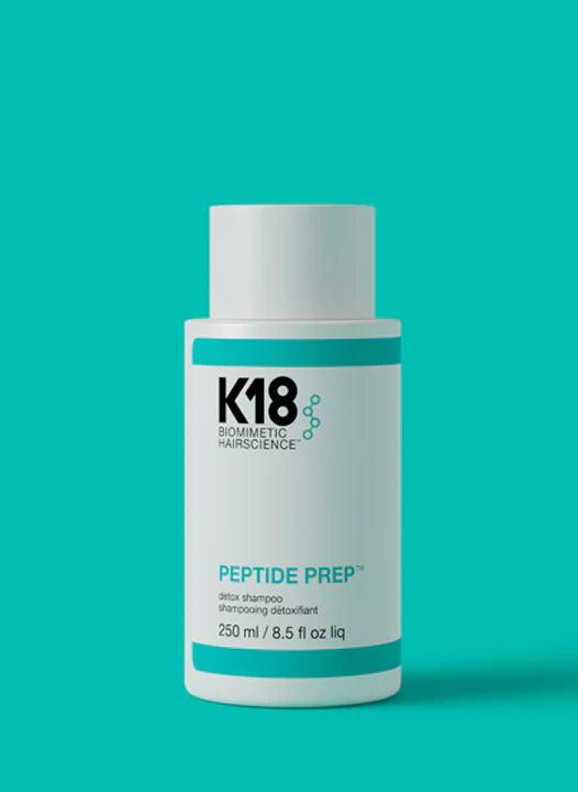 K18 Peptide Prep Detox Shampoo 250ml - Cleanses, Repairs & Protects Hair