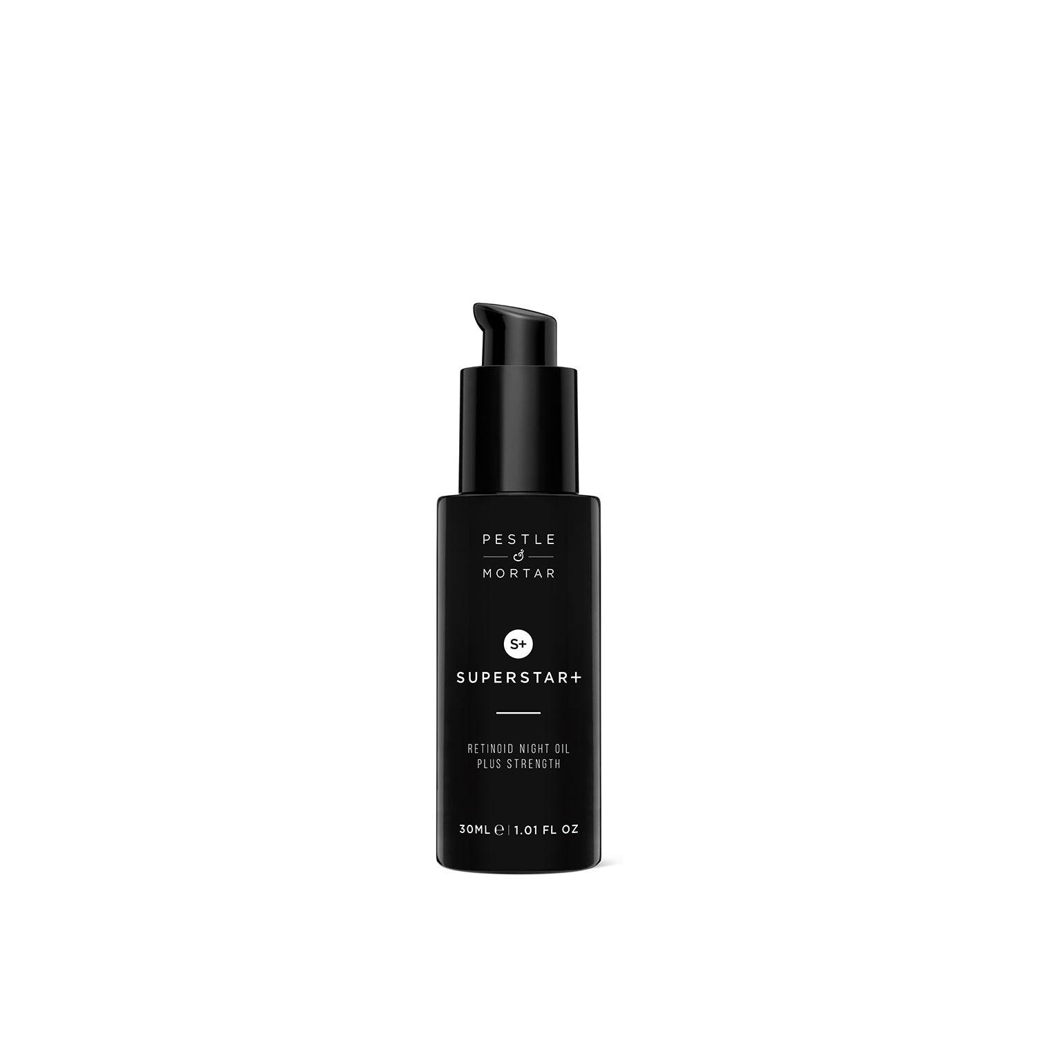 Pestle & Mortar Superstar Retinol Night Oil 30ml - Reduces pore size, fine lines, and evens skin tone