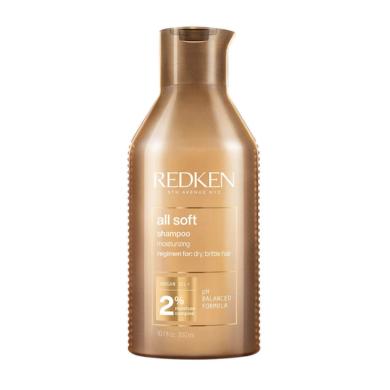 Redken All Soft Shampoo for Dry/Brittle Hair - Moisturizing with Argan Oil - 300ml