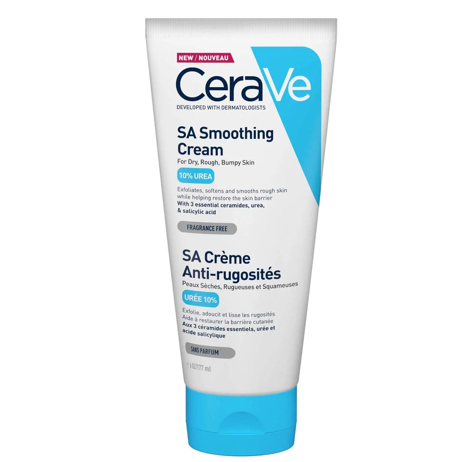 CeraVe SA Smoothing Cream 177ml for Dry, Rough, Bumpy Skin with Ceramides, Urea, Salicylic Acid, Fragrance Free