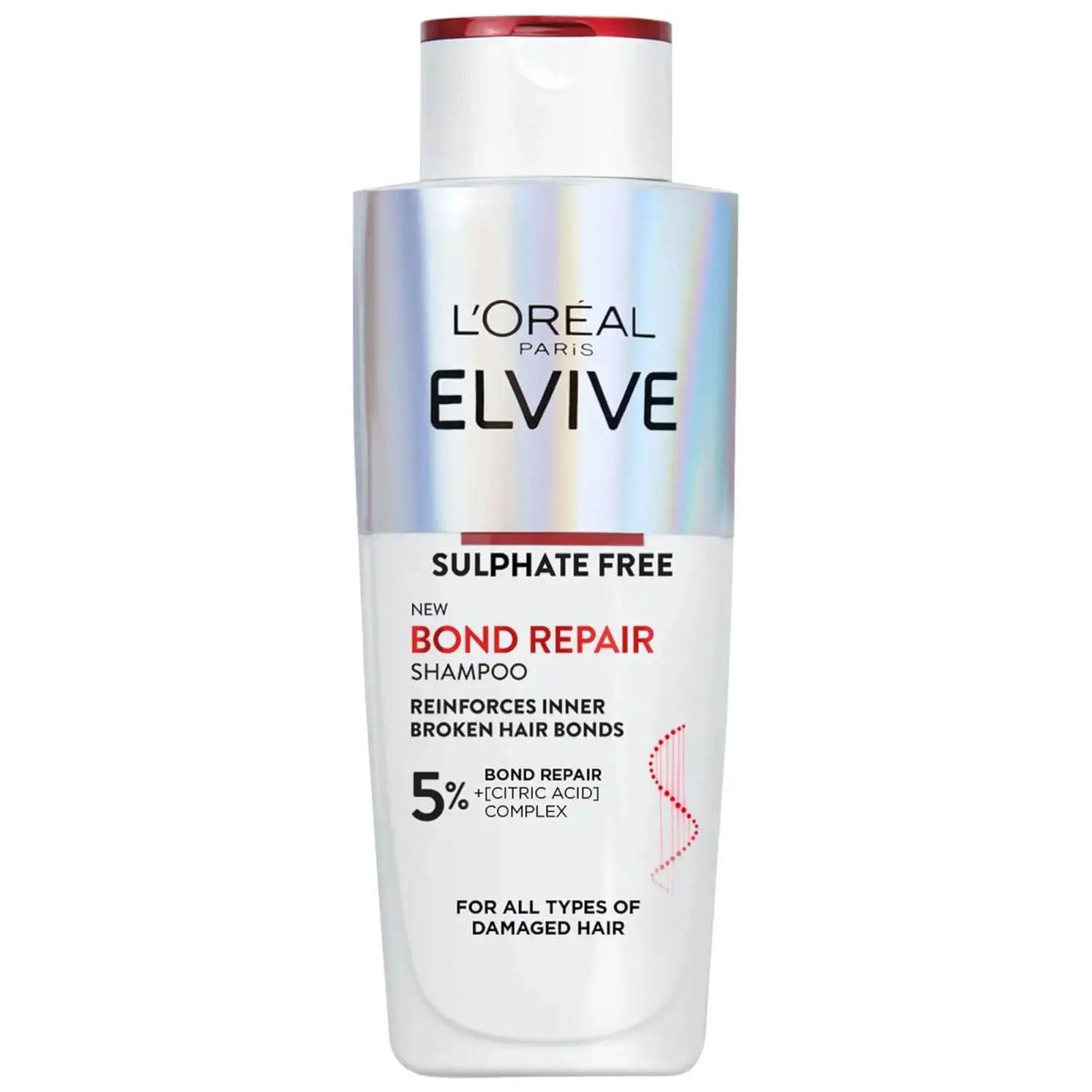 L'Oreal Paris Elvive Bond Repair Shampoo 200ml Sulphate Free for Damaged Hair