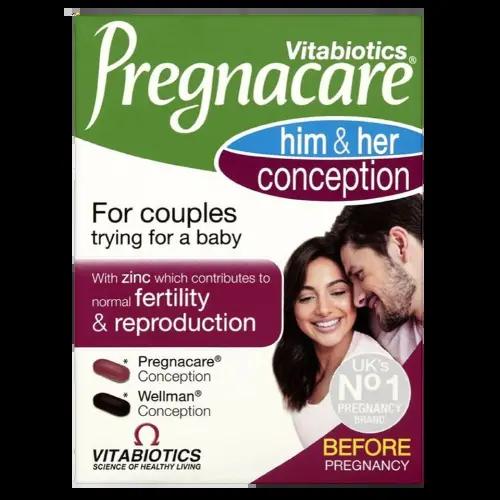 Vitabiotics Pregnacare Him & Her Conception for Couples - Fertility & Reproduction