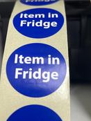 'Item in fridge' Label (Roll)