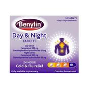 Benylin Day &amp; Night Tablets 16 Pack